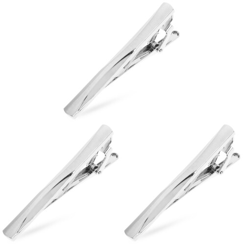 3 Pièces Pince À Cravate Barrette Longue Costume 1