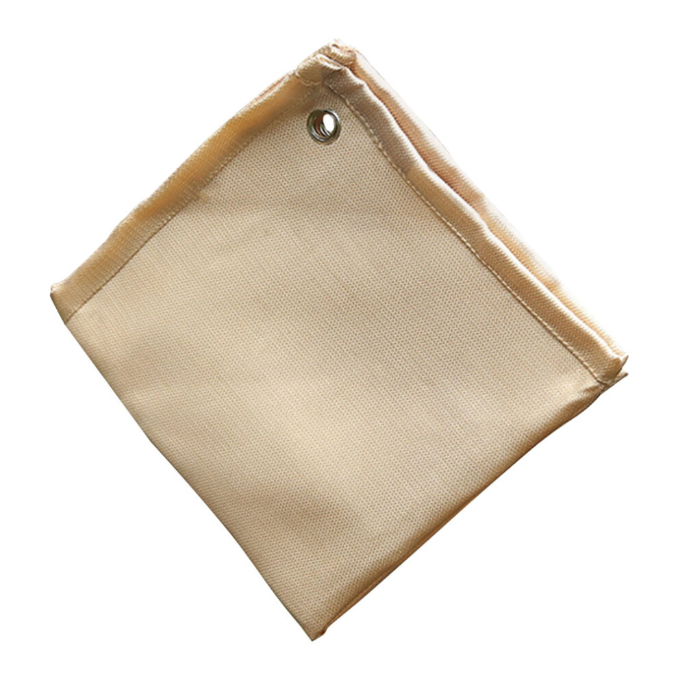 5Pcs Camping Fireproof Blanket Heat Resistant Beige Picnic Mat 3471907534078