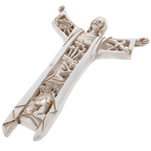 4Pcs Wall Hanging Jesus Cross Resin Christian Decor