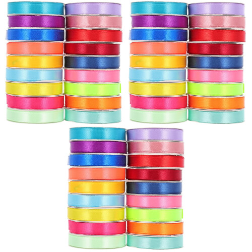 54 Rolls Gift Packaging Ribbons For Cake Decorating And Diy Crafts 2