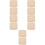 10Pièces Liner Tissu Lavable D Inde Hamster De Cage Beige 8