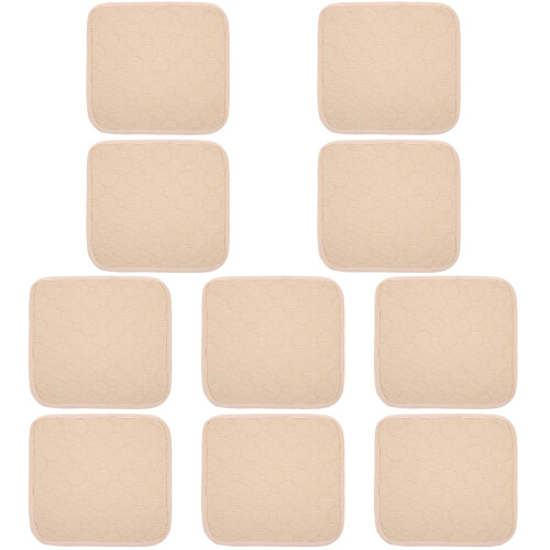 10Pièces Liner Tissu Lavable D Inde Hamster De Cage Beige 2