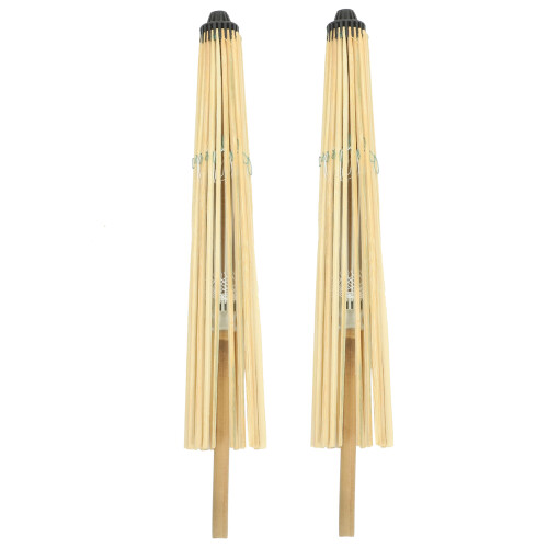 2Pcs Oiled Paper Umbrellas Rack Bamboo Stand For Home Storage 2