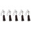 5Pcs Car Rearview Mirror Hanging Pendant Decor 11