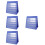 4Pcs 30.5X33Cm Desktop Pocket Chart With 20Pcs White Cards Small 7