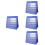 4Pcs 30.5X33Cm Desktop Pocket Chart With 20Pcs White Cards Small 6
