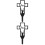 2Pcs Cemetery Memorial Cross Stake Iron Yard Decor 5