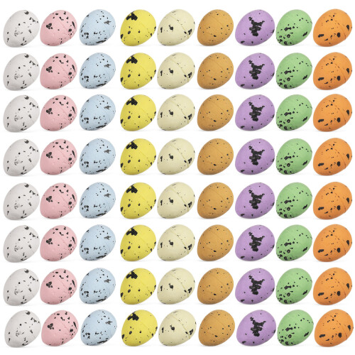 600 Pezzi Uova Miniature In Schiuma Colorate