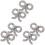 3 Paar Brautschuh Clips Schmuck Accessoires 4