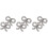 3 Paar Brautschuh Clips Schmuck Accessoires 6
