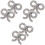 3 Paar Brautschuh Clips Schmuck Accessoires 5
