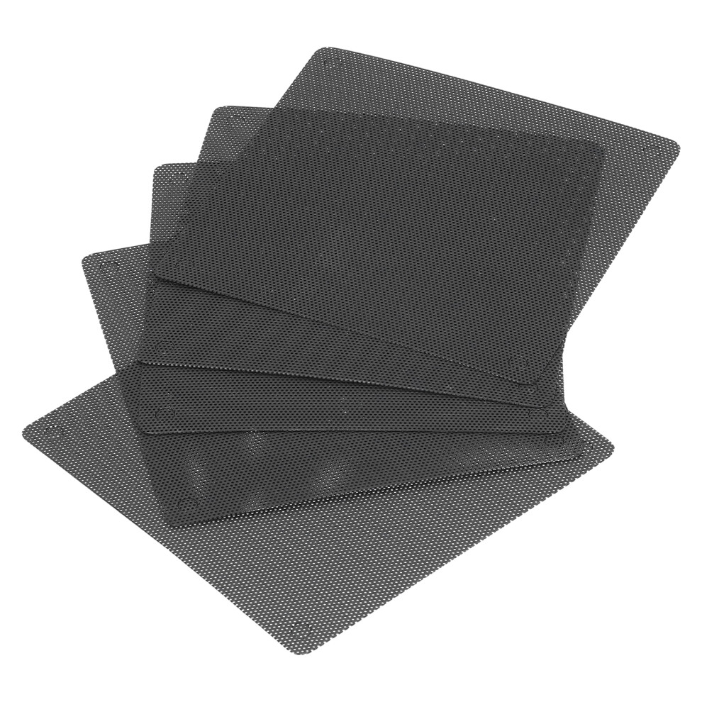 12Cm Pvc Computer Fan Cover Dust Filter For Pc & Laptop Black 7891359827843