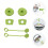 2 Set Tappi In Silicone Antigoccia Per Con Cannucce 11