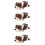 4Pz Cuscini A Forma Cane Marrone Peluche Adorabile Per Bambini 11