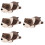 4Pz Cuscini A Forma Cane Marrone Peluche Adorabile Per Bambini 10