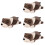 4Pz Cuscini A Forma Cane Marrone Peluche Adorabile Per Bambini 9