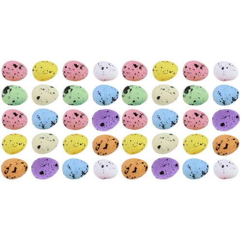 400 Pezzi Uova Miniature In Schiuma Colorate Decorative 1