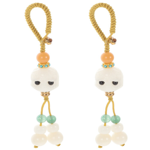 2Pz Decorazione Bodhi Con Perline 1