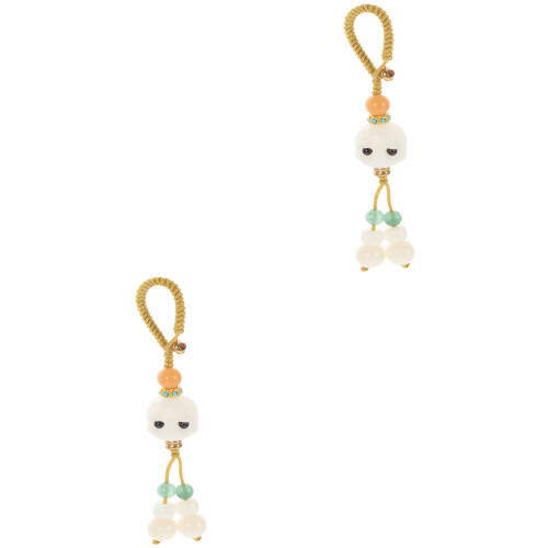 2Pz Decorazione Bodhi Con Perline 2