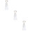 3Pz Decorazione Sposa Bianco Con Tulle 9