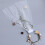 3Pz Decorazione Sposa Bianco Con Tulle 11
