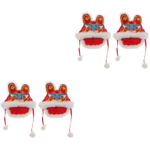 2Pz Cappello Testa Ricamo Adorabile Accessorio Decor 2