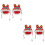 2Pz Cappello Testa Ricamo Adorabile Accessorio Decor 6