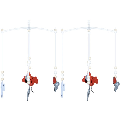 2Pz Culla Mobile Assortito Accessorio Cameretta Baby 1
