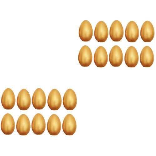 20 Pezzi Uova D'Oro In Gesso Decorative Per Matrimonio E Feste 2