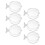 12 Portamangime In Acrilico Per Con Ventose 1