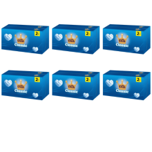 Little Duck Classic 90 Facial Tissues Twin pack x6 Boxes Bulk Buy