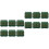 12Pz Verde Per Wedding E 4