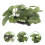 3Pcs Green Aquarium Plants Decorations Realistic Plastic Fish Tank 4