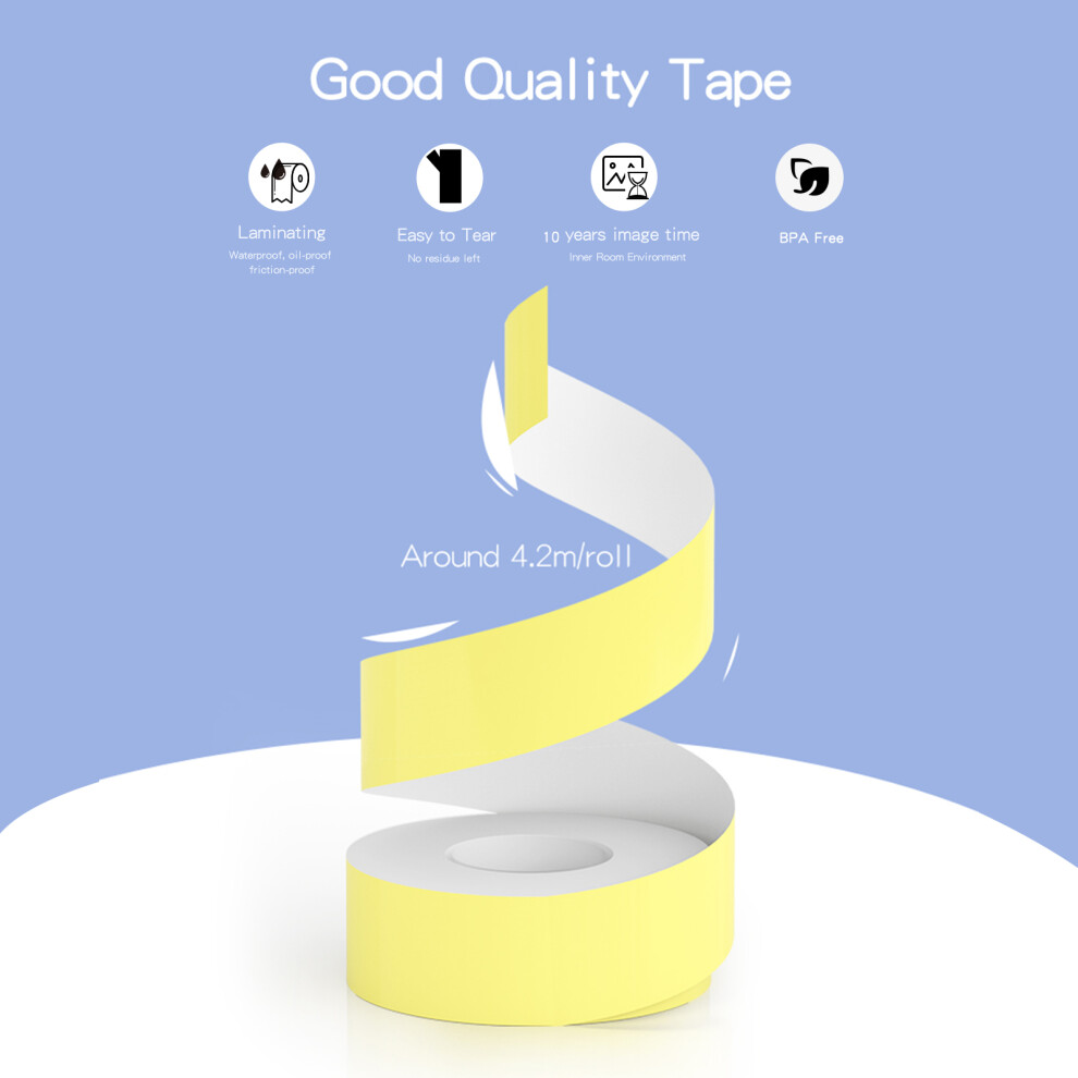 Cute Pattern 13.5mm 4.2m Waterproof Thermal Label Tape for PeriPage L1-image-OPC-PMVWFHN-NEW