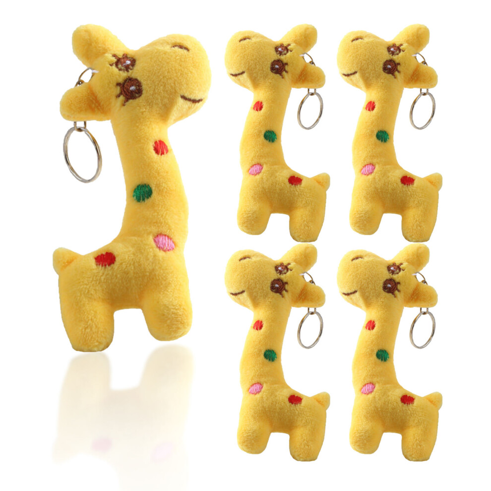10 Cartoon Giraffe Sleutelhanger Hangertje Willekeurig-image
