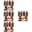 4 Sets Kerst Geboorte- Figurines Kribbe Beeldjes 9