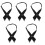 5 Unisex Stropdas Decoratieve Bruidsjon Feest Prom 5