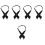 5 Unisex Stropdas Decoratieve Bruidsjon Feest Prom 6