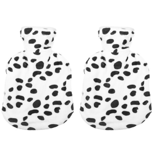 2Stk Weiche Warmwasserflasche Handwärmer Winter Bunt 1