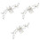 3Teiliges Perlen Haaraccessoire Braut Handgemachter 3