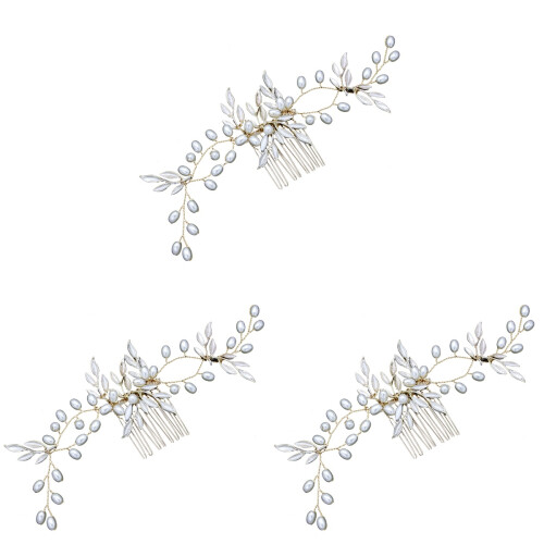 3Teiliges Perlen Haaraccessoire Braut Handgemachter 1