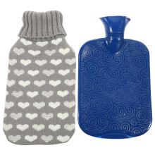 3 Sets Heizflasche Mit Bezug, Dicke Heißwasserflasche