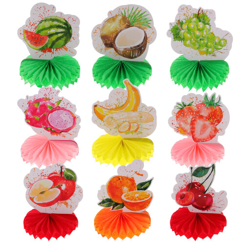 36 Bienenwabe Mitte Hawaiithema Tischschmuck
