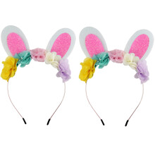 4Stk Hasenohren Haarreifen Kopfschmuck Bunt Für Kinderparty