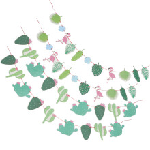 12 Hawaiianischer Kaktus Party Banner