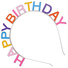 5Stk Dekorative Happy Birthday Haarreifen Metall Haarband Für Kinder