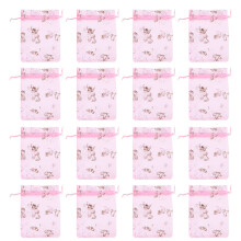 300Stk Geschenkbeutel Aus Netzstoff Pink Kordelzug Für Hochzeit Party