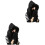 2Stk Kuscheliges Damen Winter Set Plüsch Schal 3