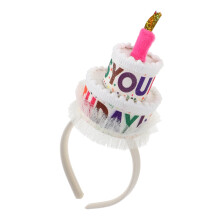 Geburtstagskuchen-Haarreif, Happy Birthday Kopfschmuck Für Babyparty