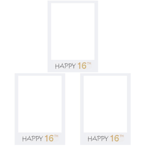 3St Happy 16 Selbermachen Papier Bilderrahmen 1